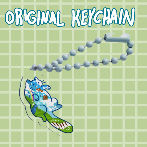 Frutiger Aero Keychain Charm