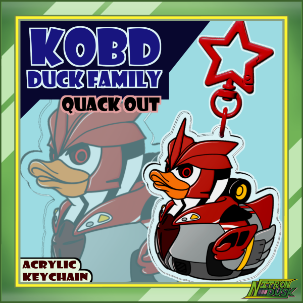 Quack Out - KOBD Duckies - Clear Acrylic Keychain