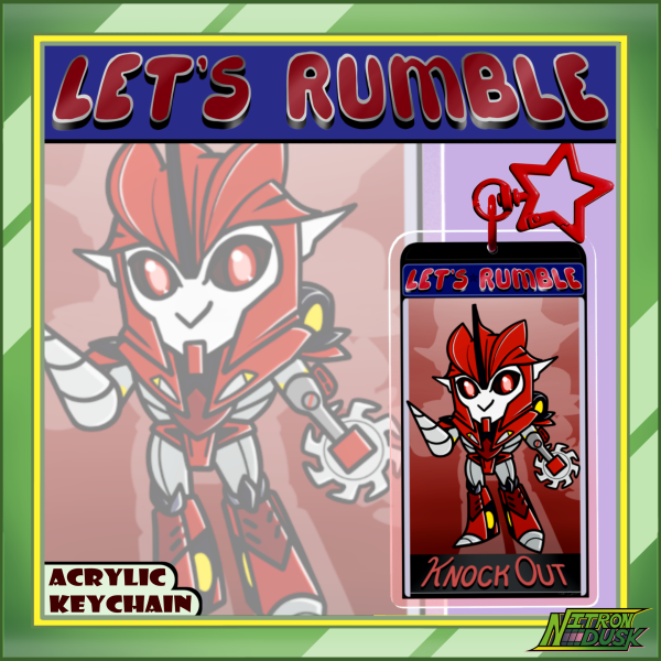 Knock Out - Let's Rumble - Acrylic Keychains