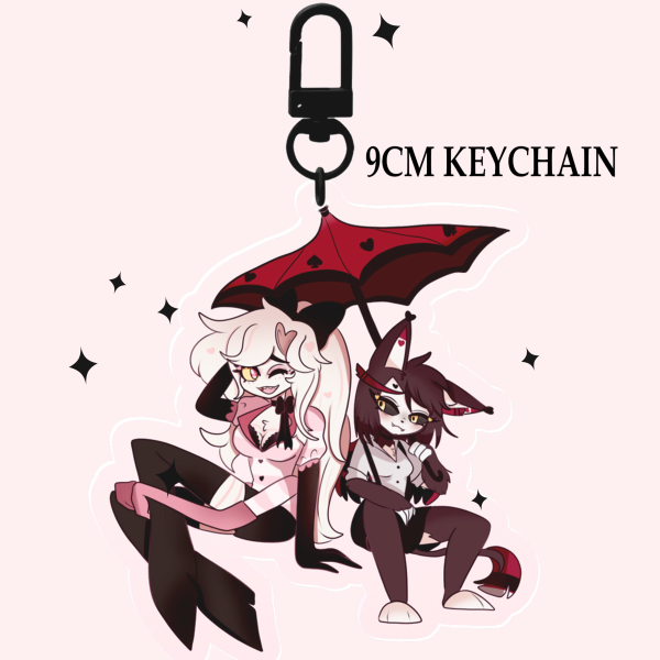 Genderbend Huskerdust Loser baby Keychain || Hazbin Hotel