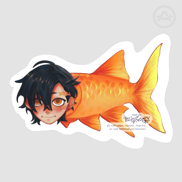 Follo Tunito as a fish Sticker