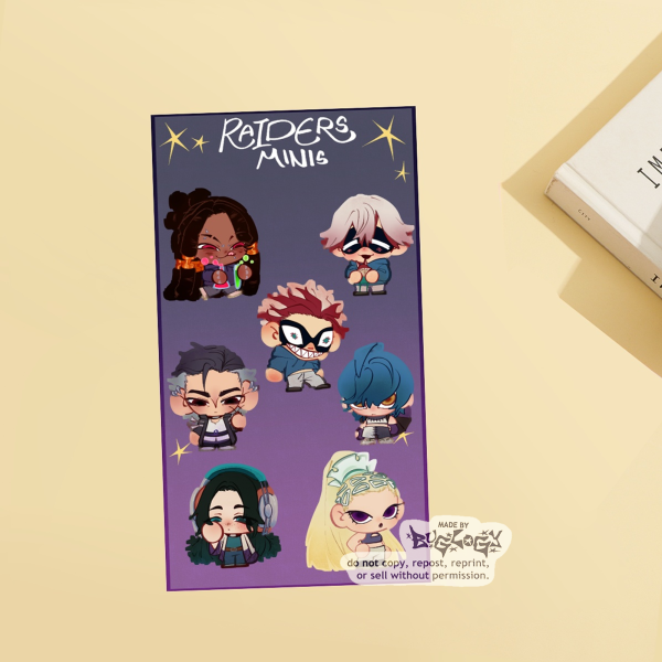 【 Raiders Mini 】Raiders Mini Sticker Sheet