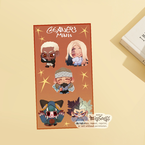 【 Cleaners Mini 】Team Child + Semiu & Tamsy Sticker Sheet