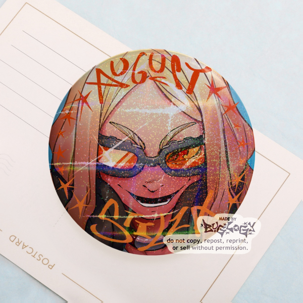 August Stilza Round Badge