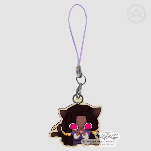 Cat Jabber Wonger Phone Charm