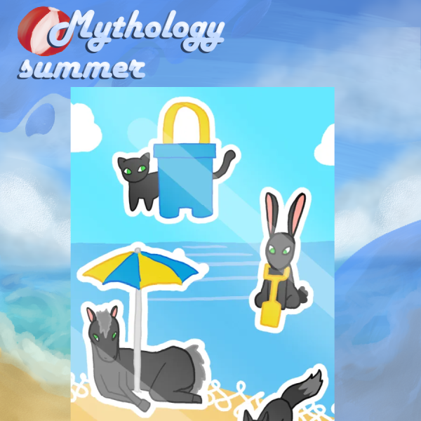 Summertime Púca Stickers Sheet