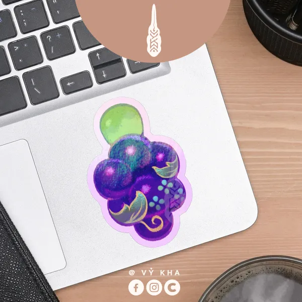 "Grape Muse" • Holo Stickers