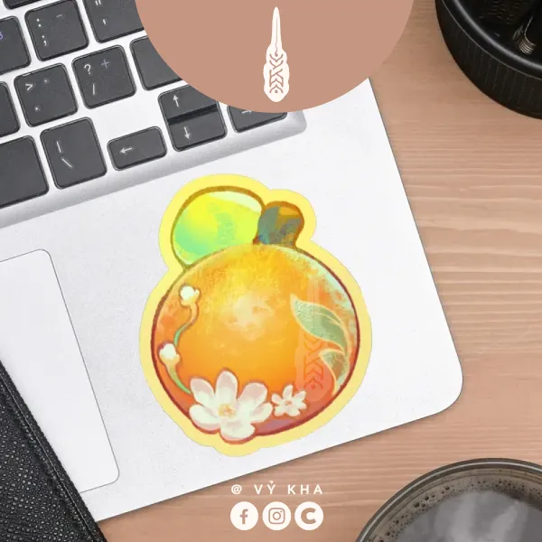 "Orange Muse" • Holo Stickers