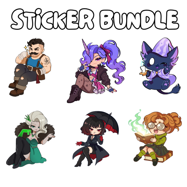 Deadlock sticker chibi bundle