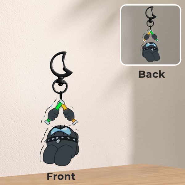 Grabby Black | Among Us Keychain