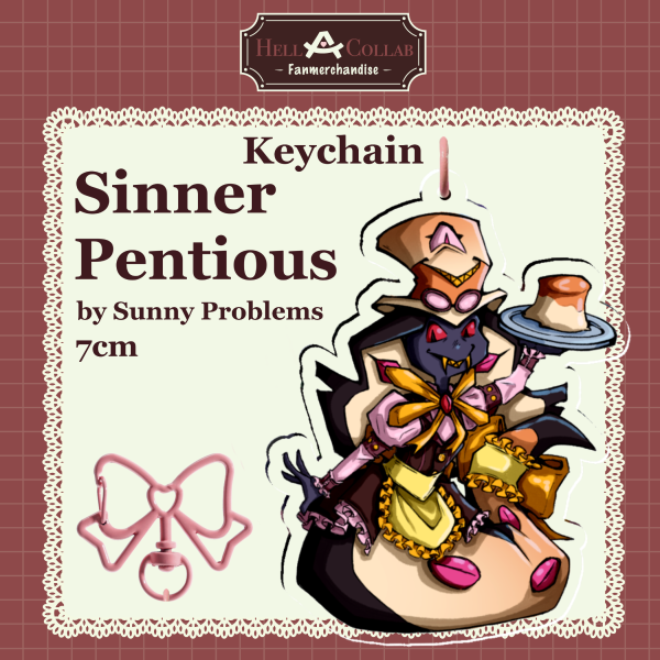 Sir Pentious - Acrylic Keychain - Hellacollab Maid Cafe Collection