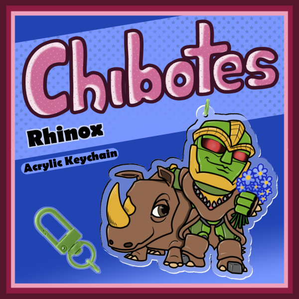 Rhinox - Chibotes - Acrylic Keychain