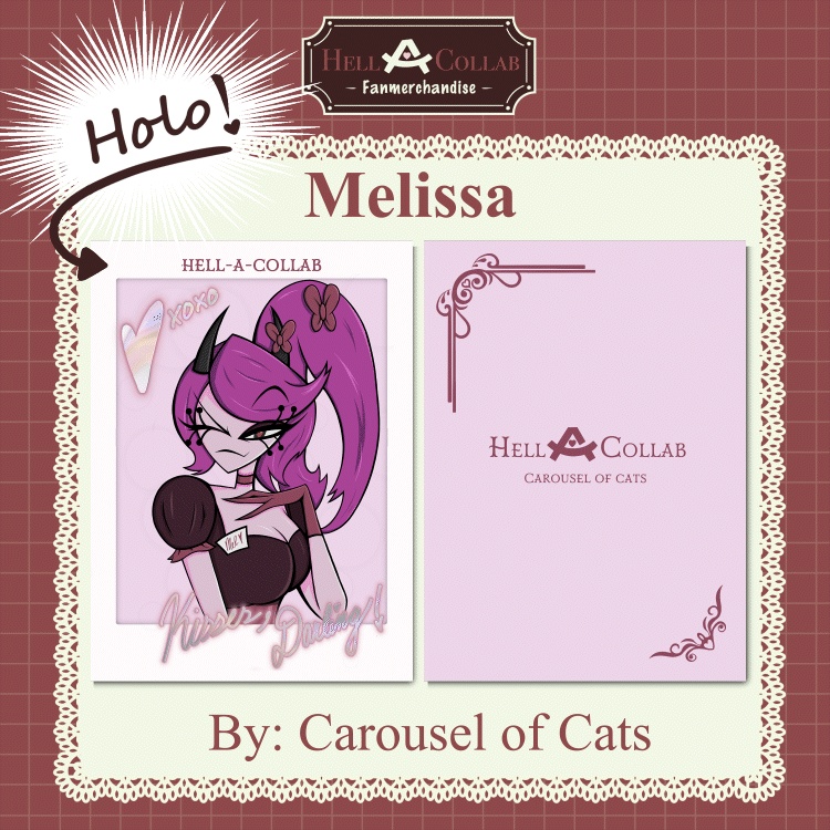 Maid Holo Melissa FanCard || Maid Cafe Hell-a-Collab