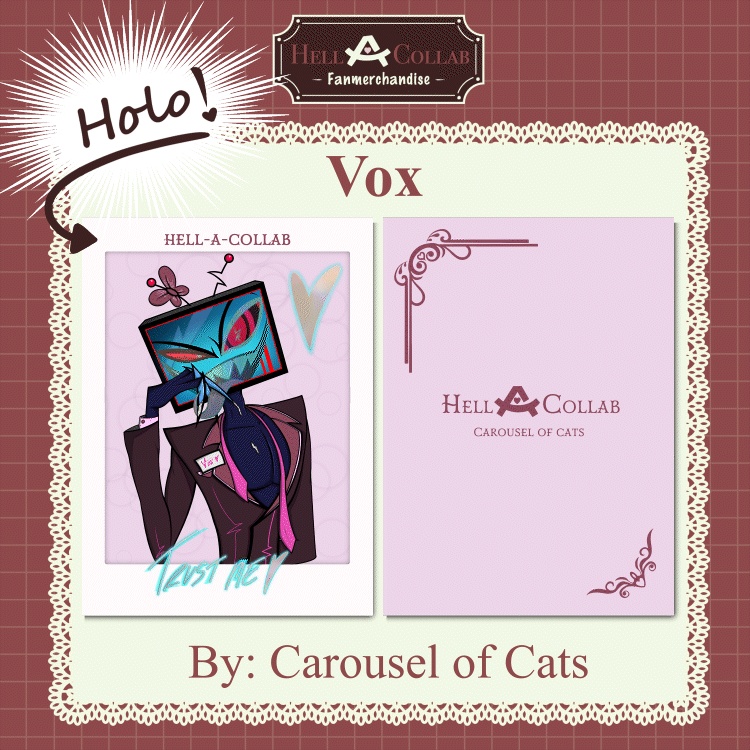 Butler Vox Holo Fancard || Maid Cafe Hell-a-Collab