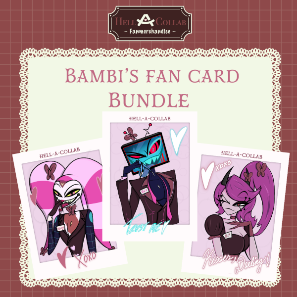 Bambi's Holo Fancard Bundle || Maid Cafe Hell-a-Collab