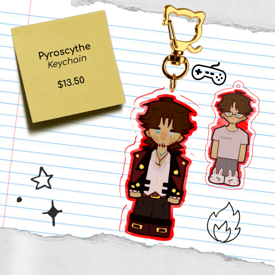 Pyroscythe - Double Sides Keychain by kaTKu_z - ACGGOODS
