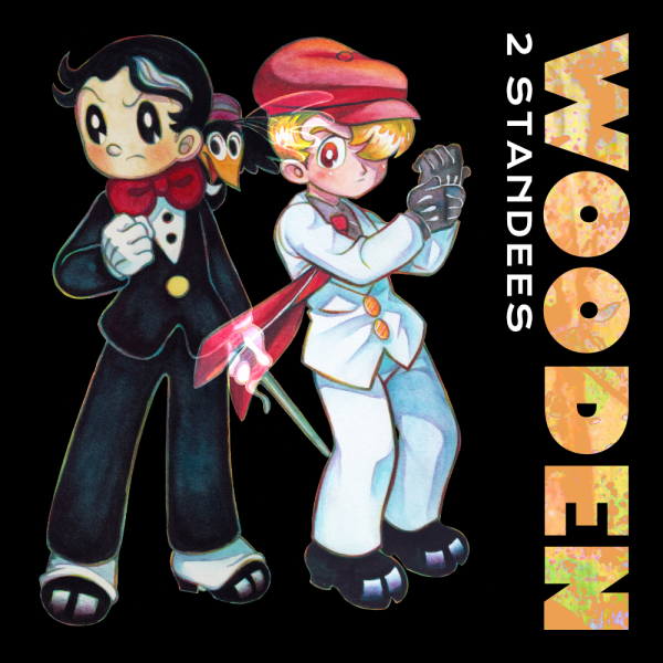 Wooden Kenichi Shikishima & Rock Holmes Standee Set