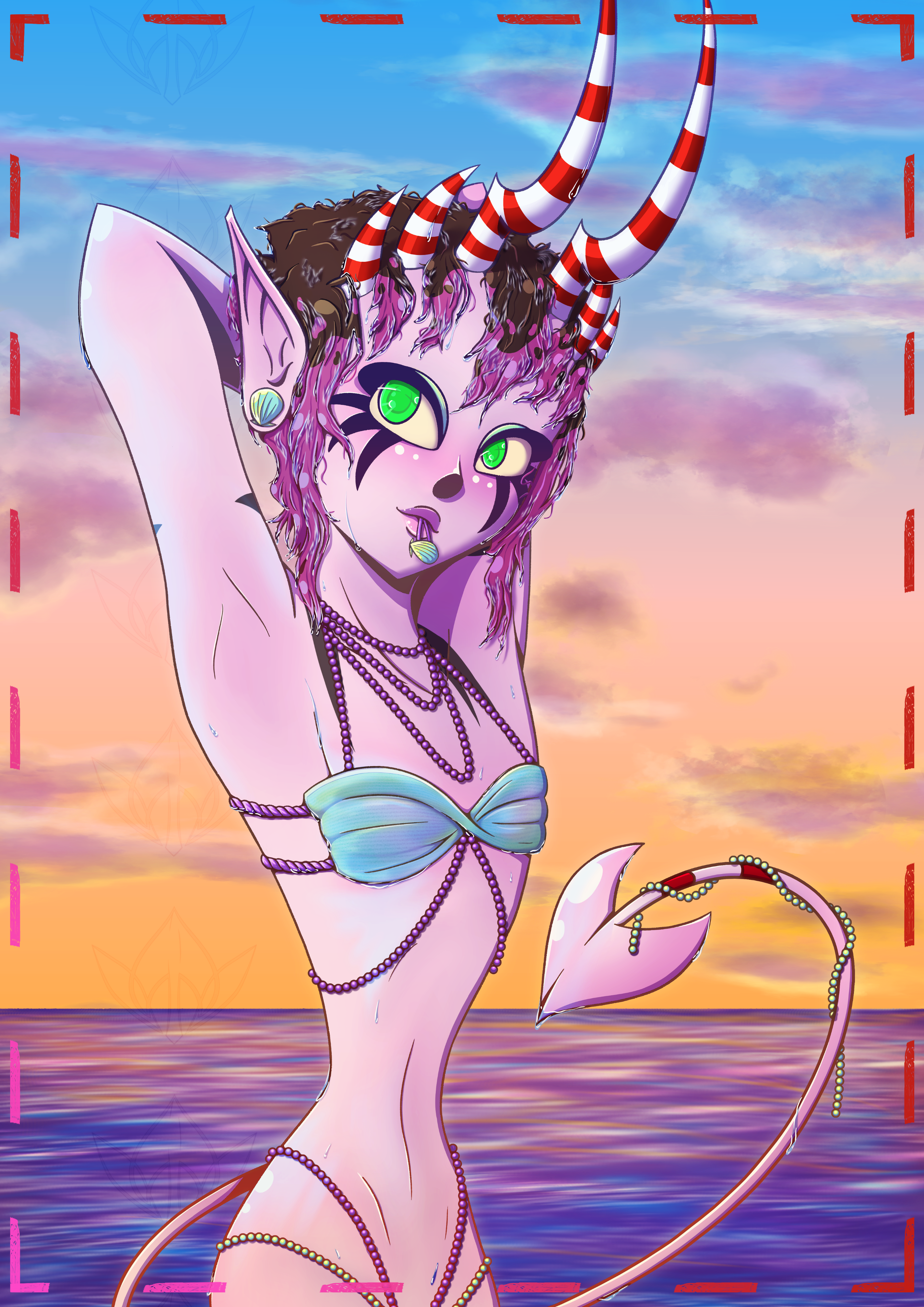 Candy Summer Beach Poster