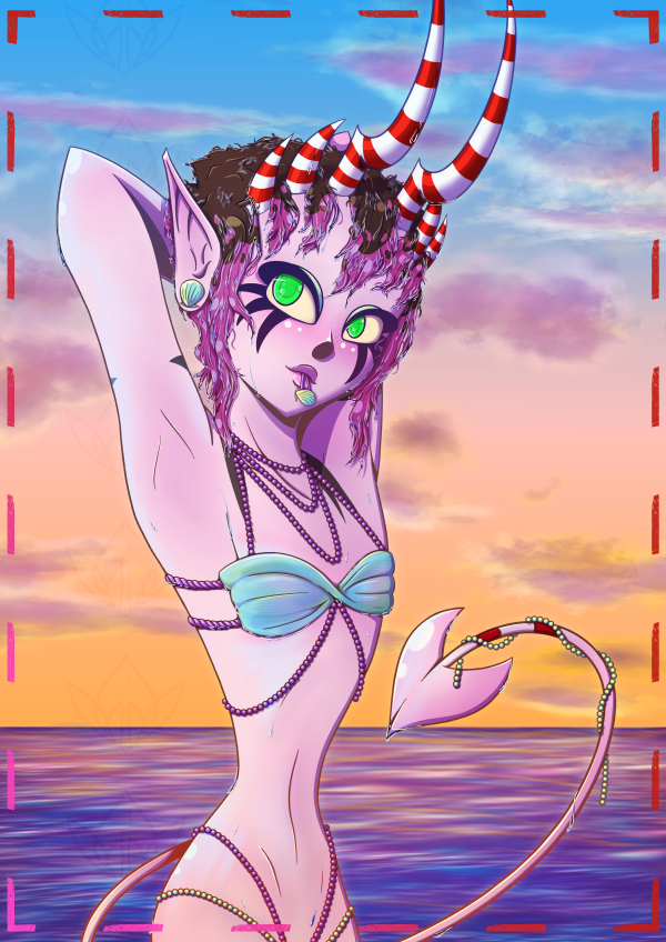 Candy Summer Beach Poster