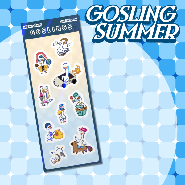 Goslings Paper Sticker Sheet