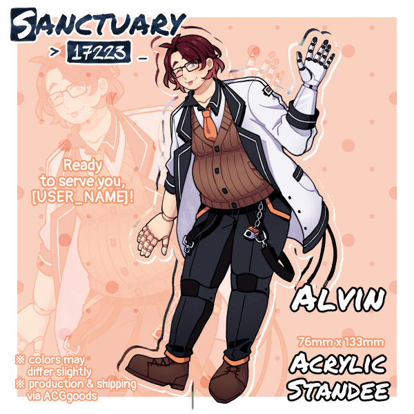 Alvin Acrylic Standee 【Sanctuary 17223】