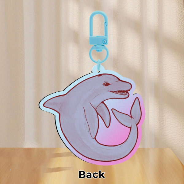 Dolphin - 6CM Rainbow Keychain