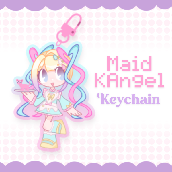Maid KAngel Gradient Acrylic Keychain