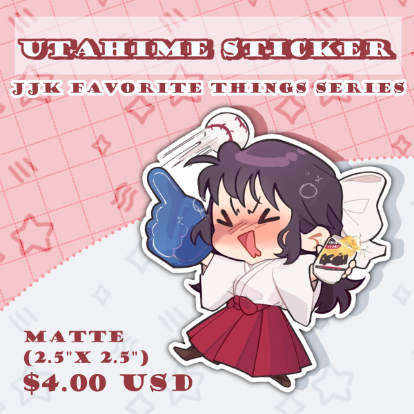 Utahime's Favorite Things Stickers