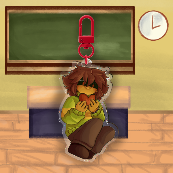 Kris Glitter Keychain, Deltarune