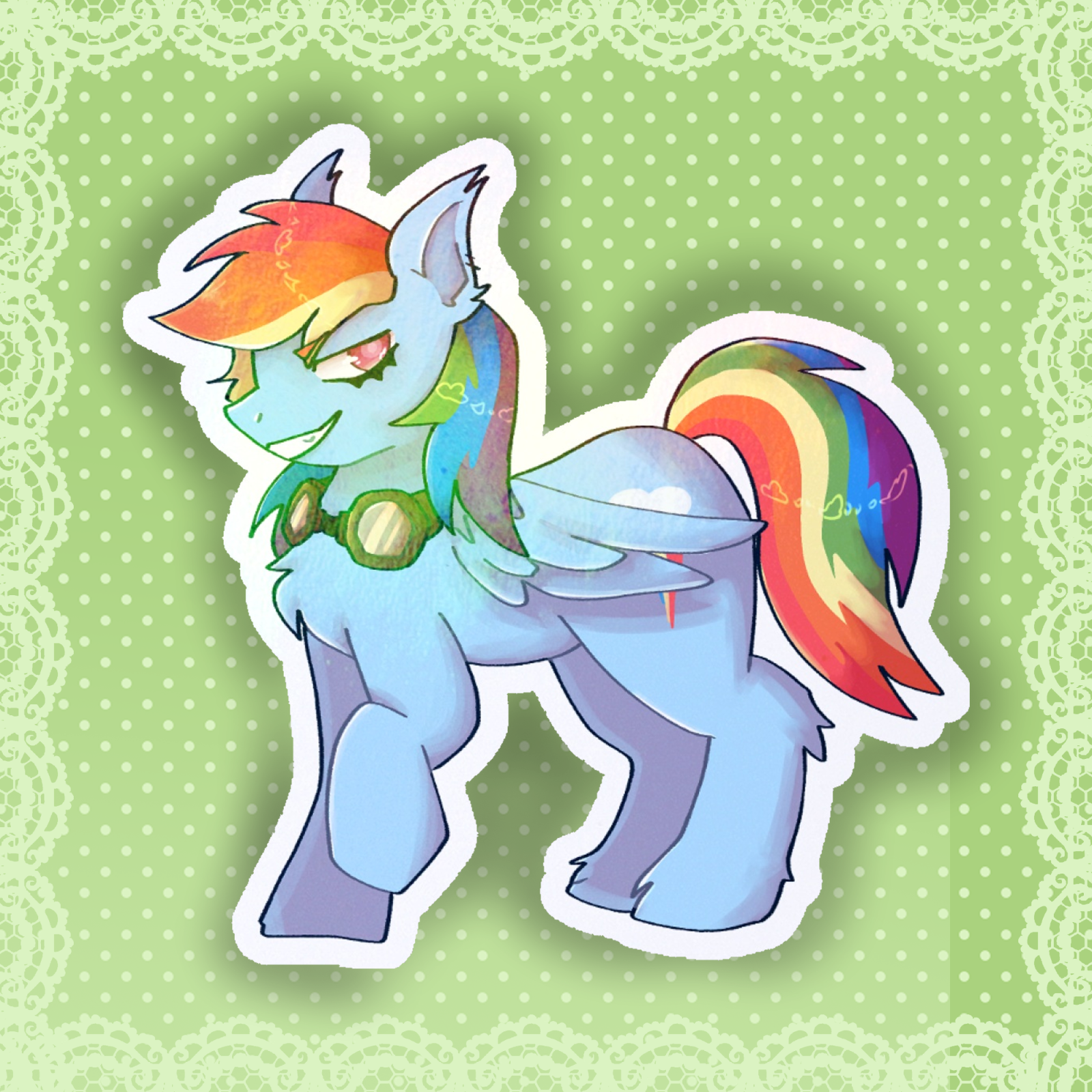 Rainbow Dash Sticker, MLP