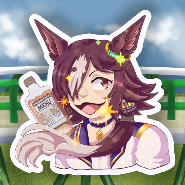 Vodka Holo Star Sticker, Umamusume