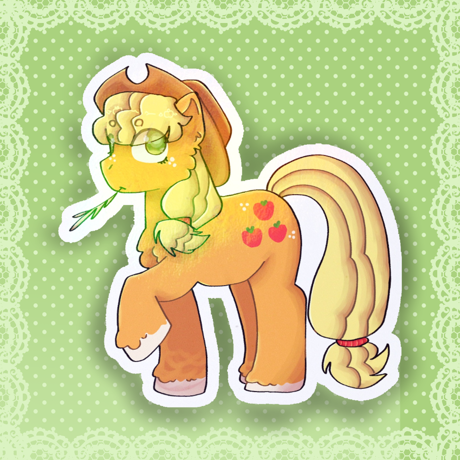 Applejack sticker, MLP