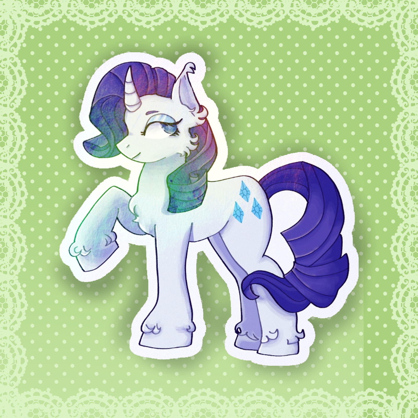 Rarity sticker, MLP