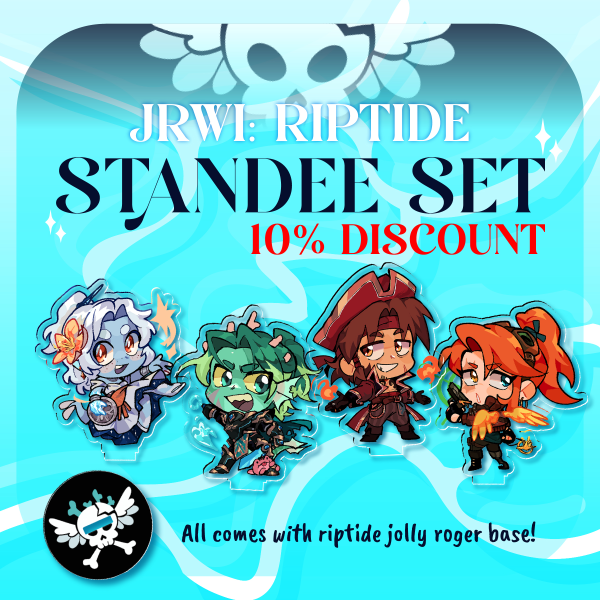 JRWI Riptide Acrylic Standee Bundle