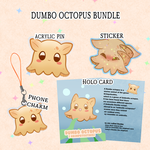 Dumbo Octopus bundle || Sea creatures collab