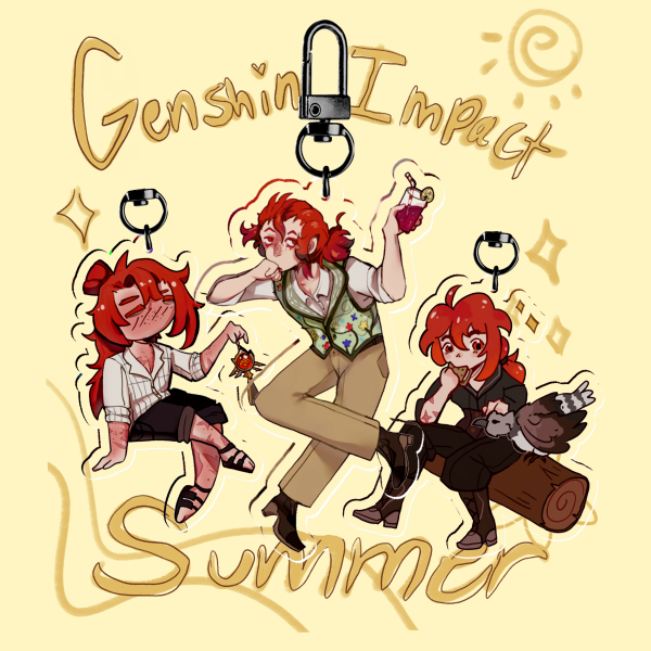 Summer Diluc Keychain Bundle