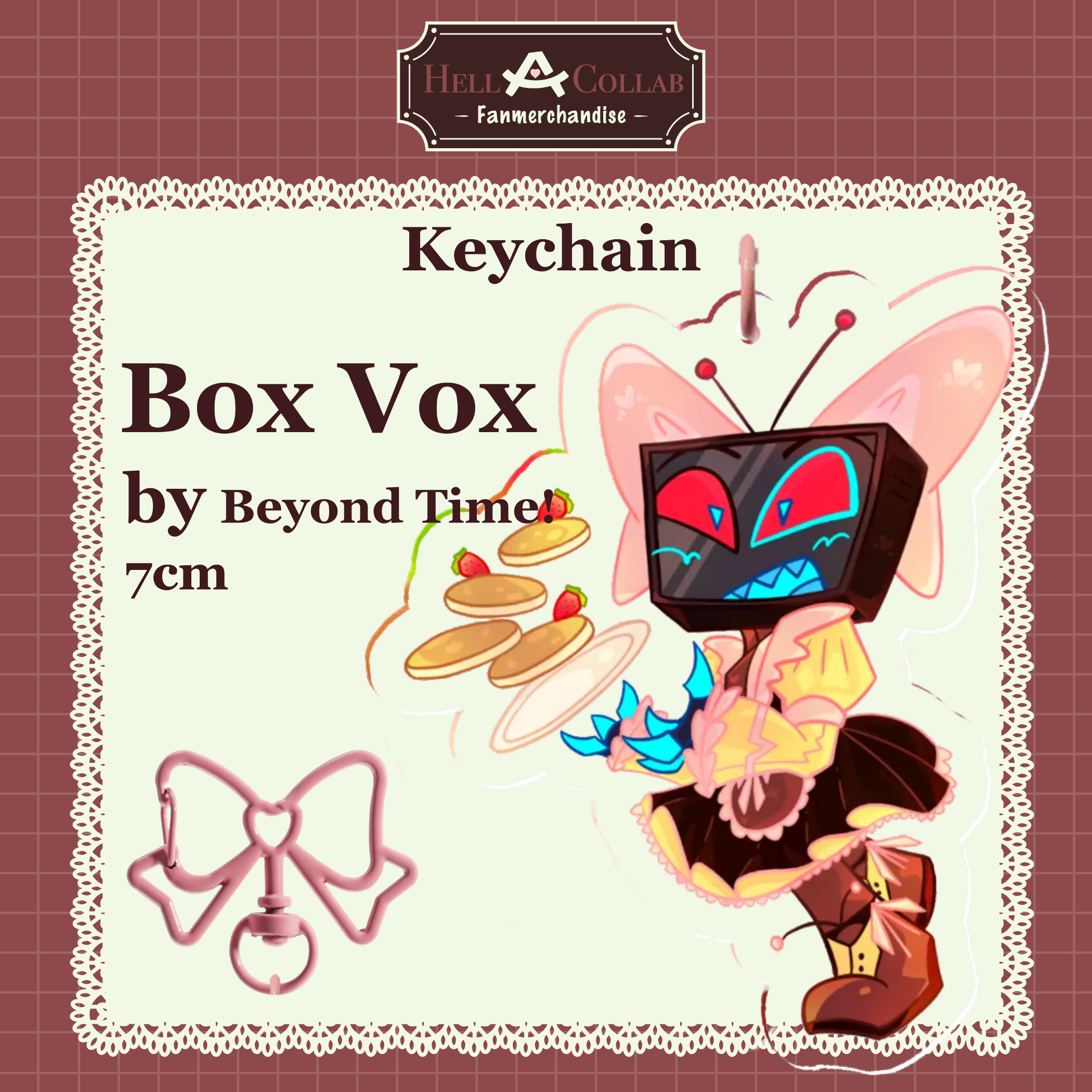 Vox (Past) Keychain || Maid Cafe Hell-a-Collab