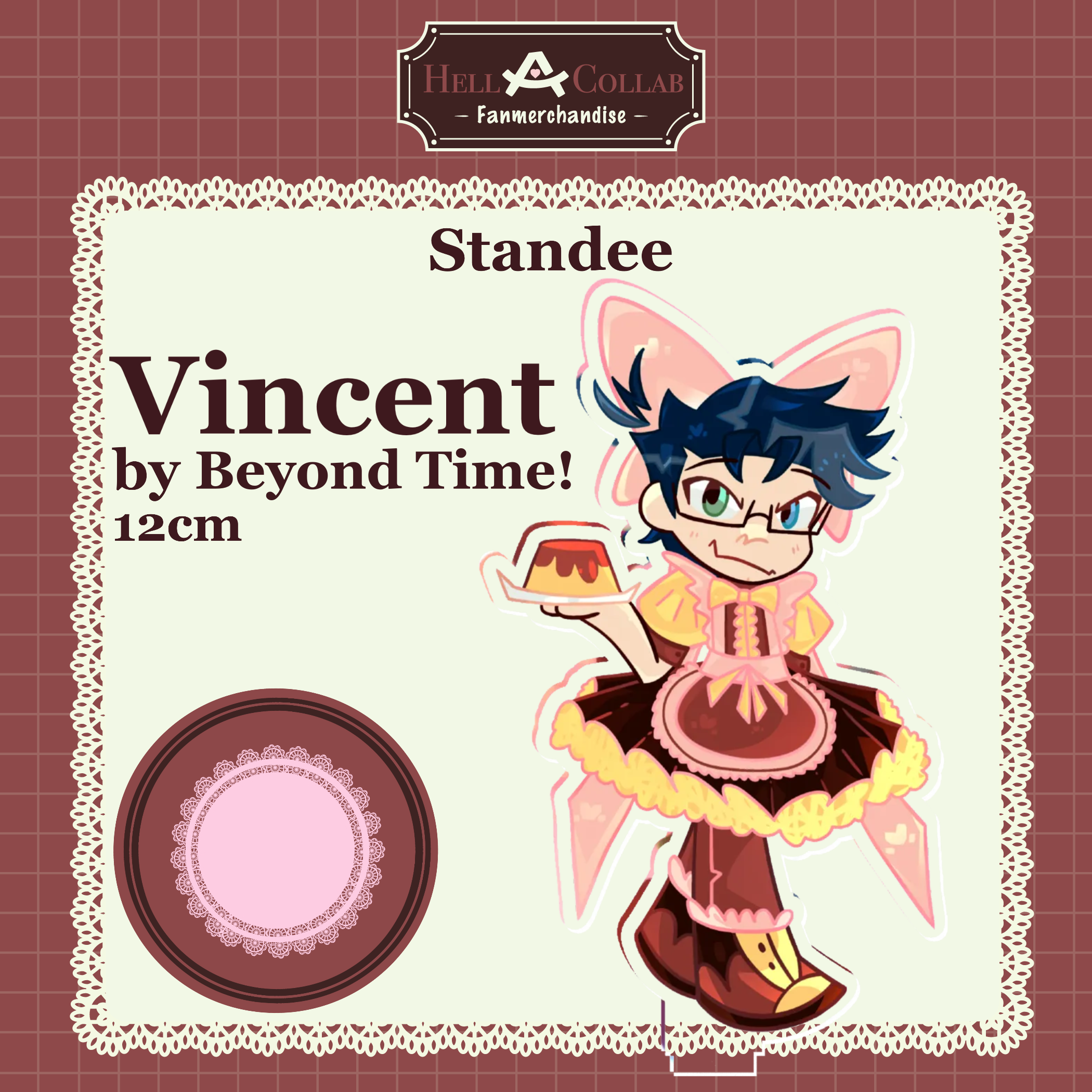 Vincent Standee || Maid Cafe Hell-a-Collab