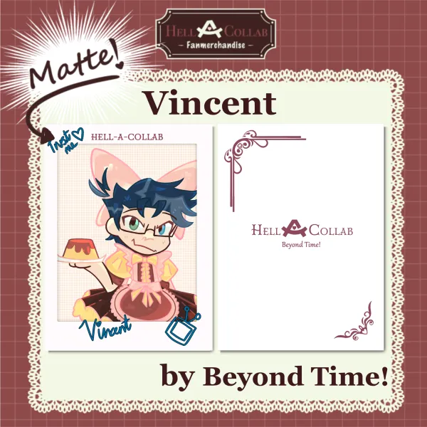 Vincent Photocard || Maid Cafe Hell-a-Collab