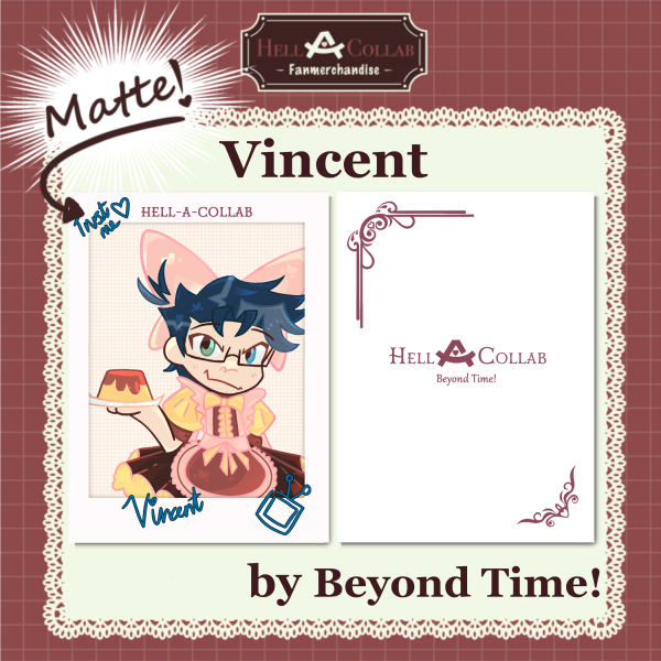 Vincent Photocard || Maid Cafe Hell-a-Collab