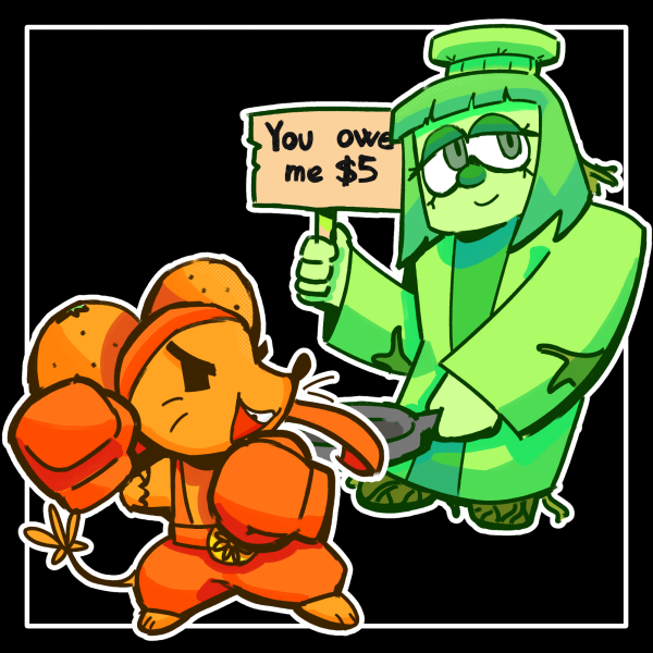 Deltarune Orange and Green Keychain Pack