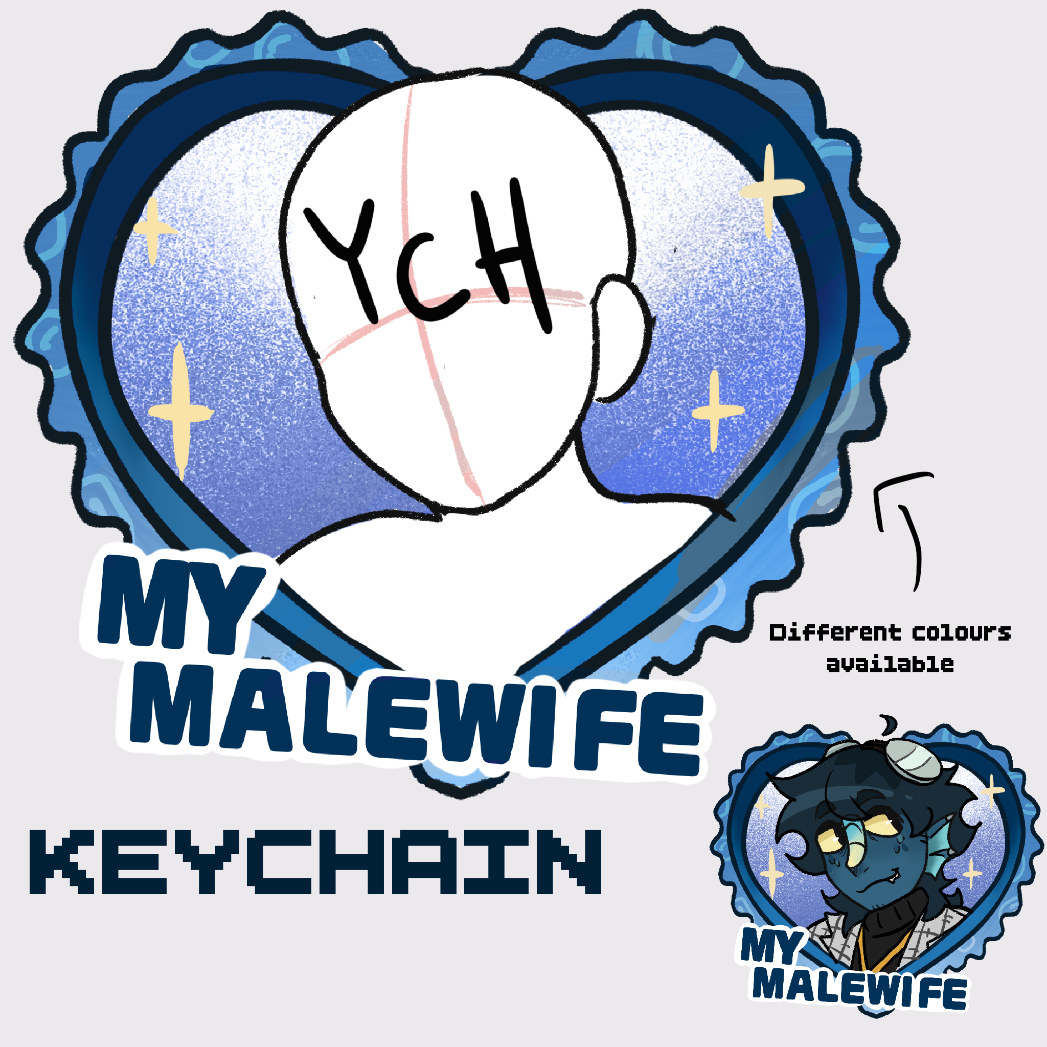 YCH malewife keychain