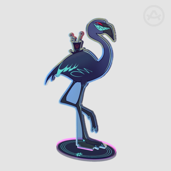 Flamingo Vox Rainbow Acrylic Standee