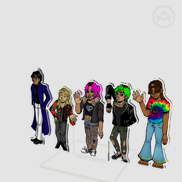 ALFB Character Lineup Standee