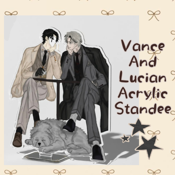 Vance and Lucian (ocs) acrylic standee!!
