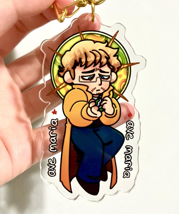 Grace "Ave Maria" Keychain
