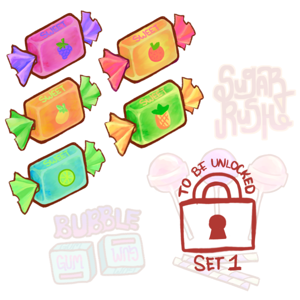 Sugar Rush Sticker Set 2