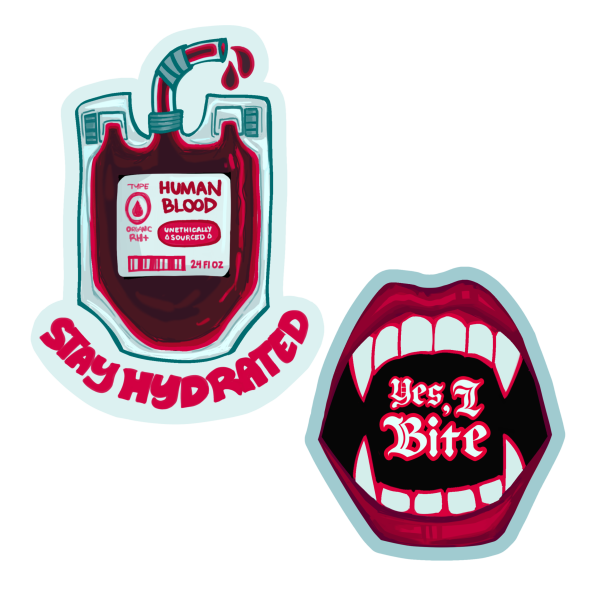 Bites & Blood Sticker Set