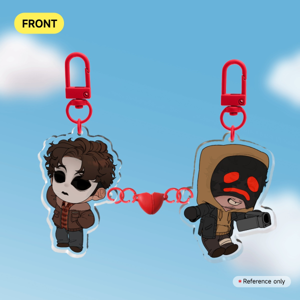 Masky and Hoodie | Magnet Keychains |
