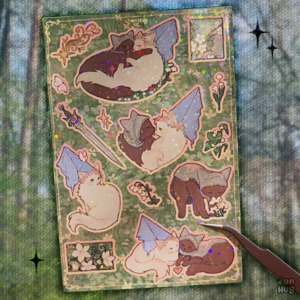 The Princess and The Knight Sticker Sheet